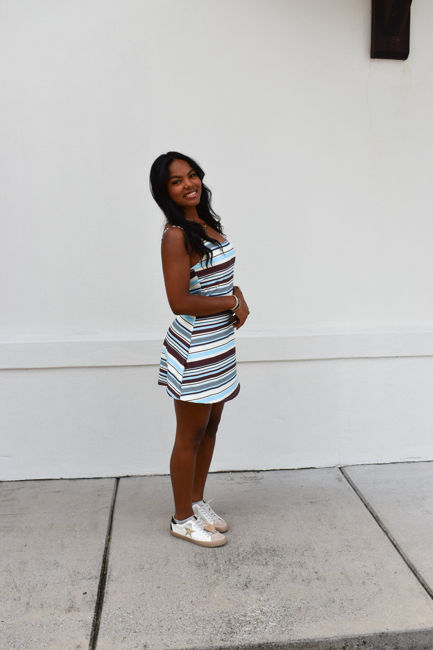 Rowan Athletic Stripe Dress