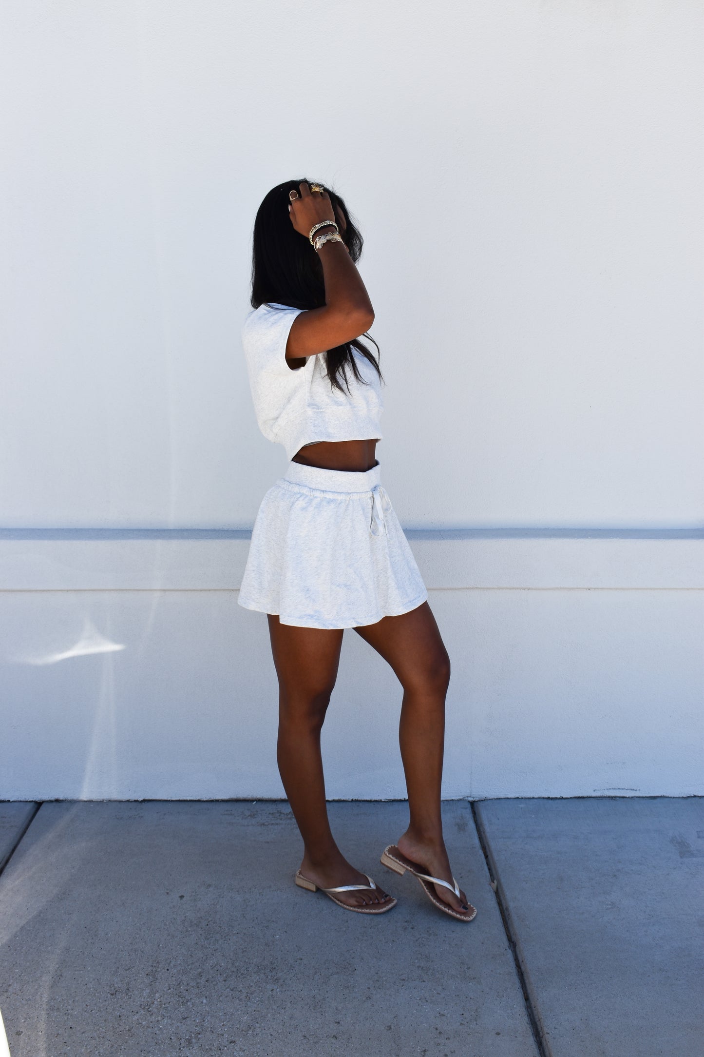 Two Piece Skort Set Casual Fit