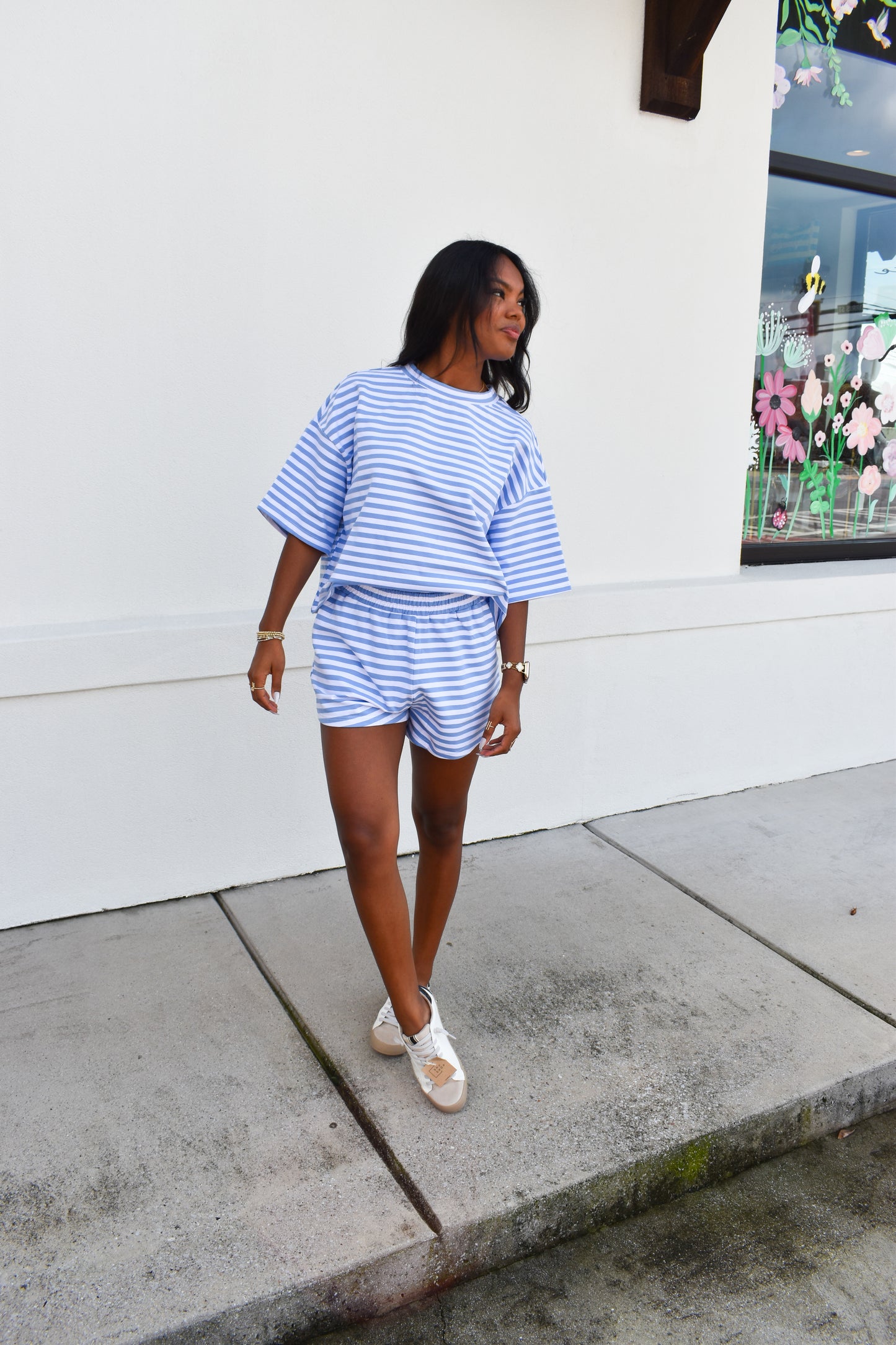 Striped Oversized Boxy Tee
