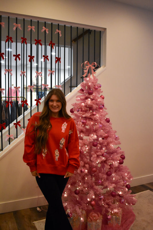 Christmas Nutcracker Oversized Sweatshirt