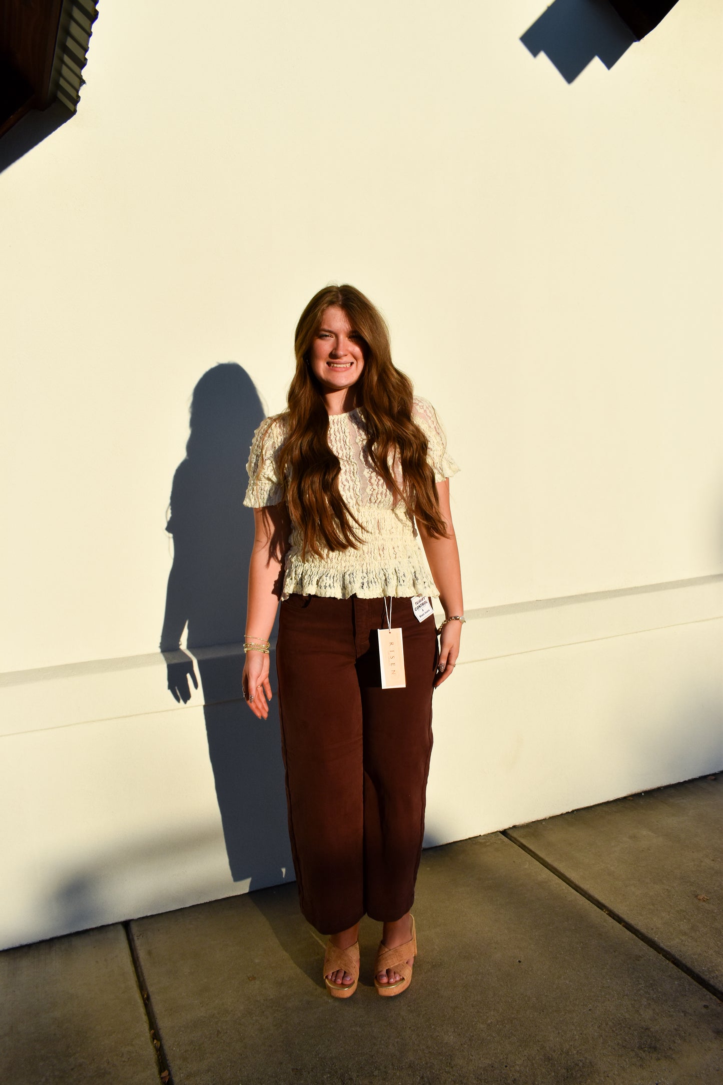 Short Sleeve Lace Blouse
