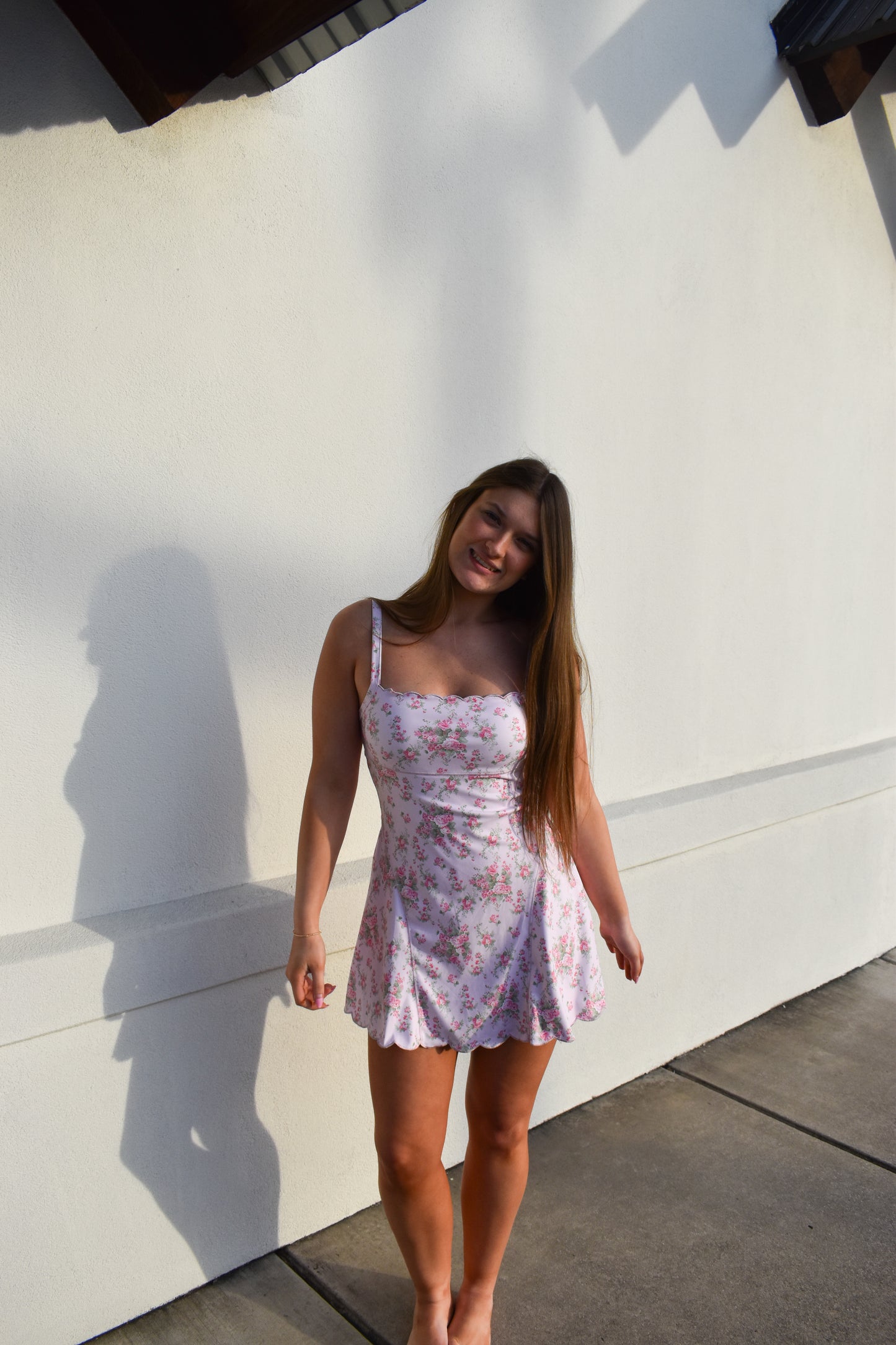 Poppy Scallop Detailed Active Dress