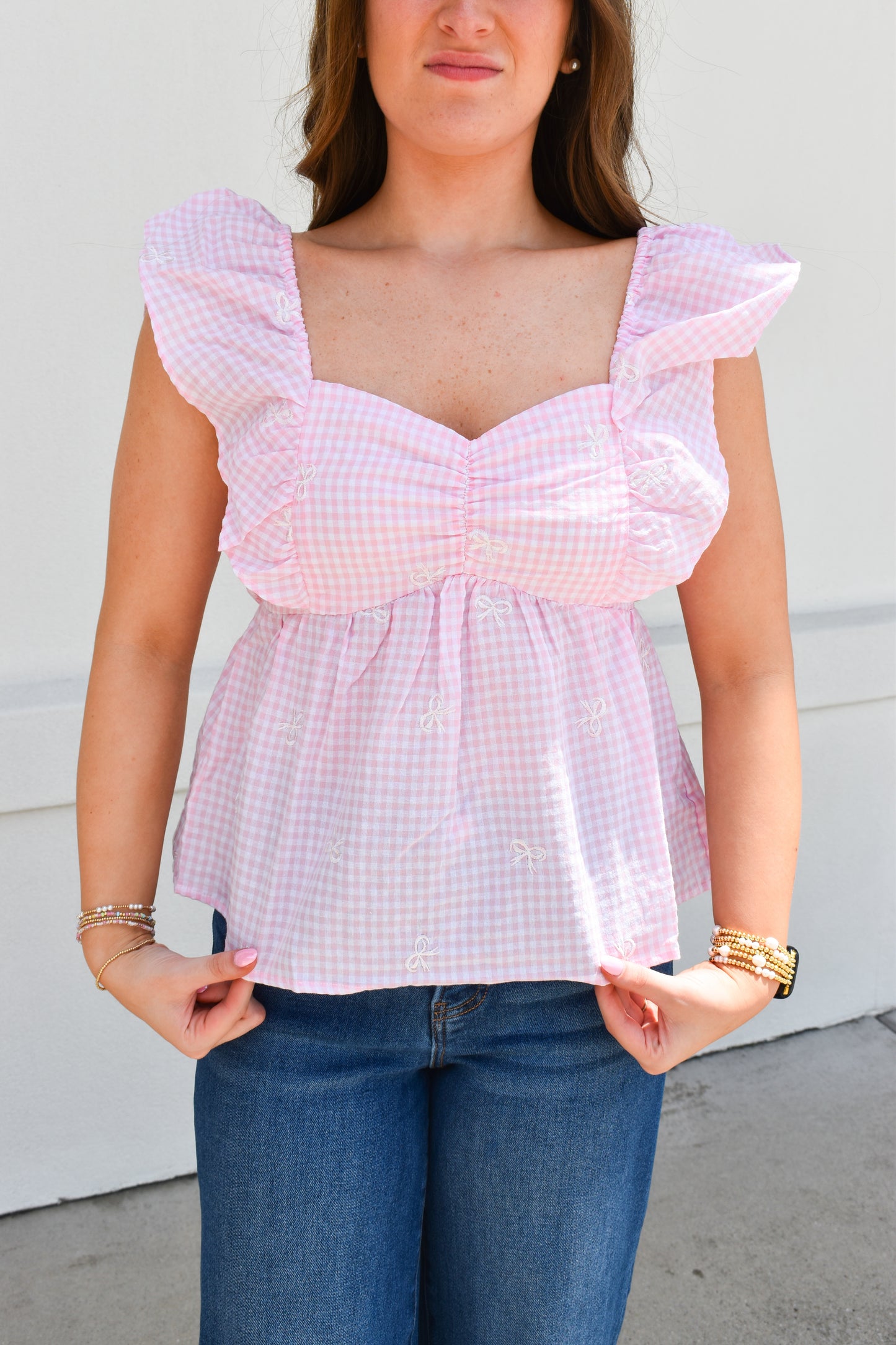 Blushing Bows Top