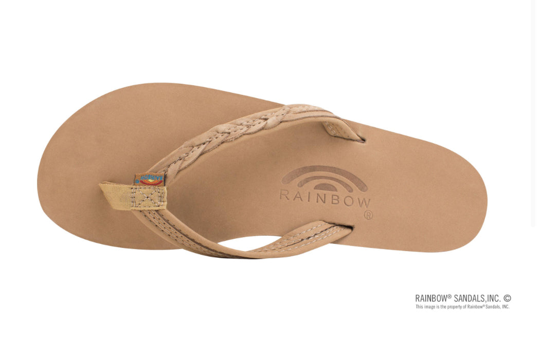 "Rainbow" The Madison Sierra Brown Flip Flops