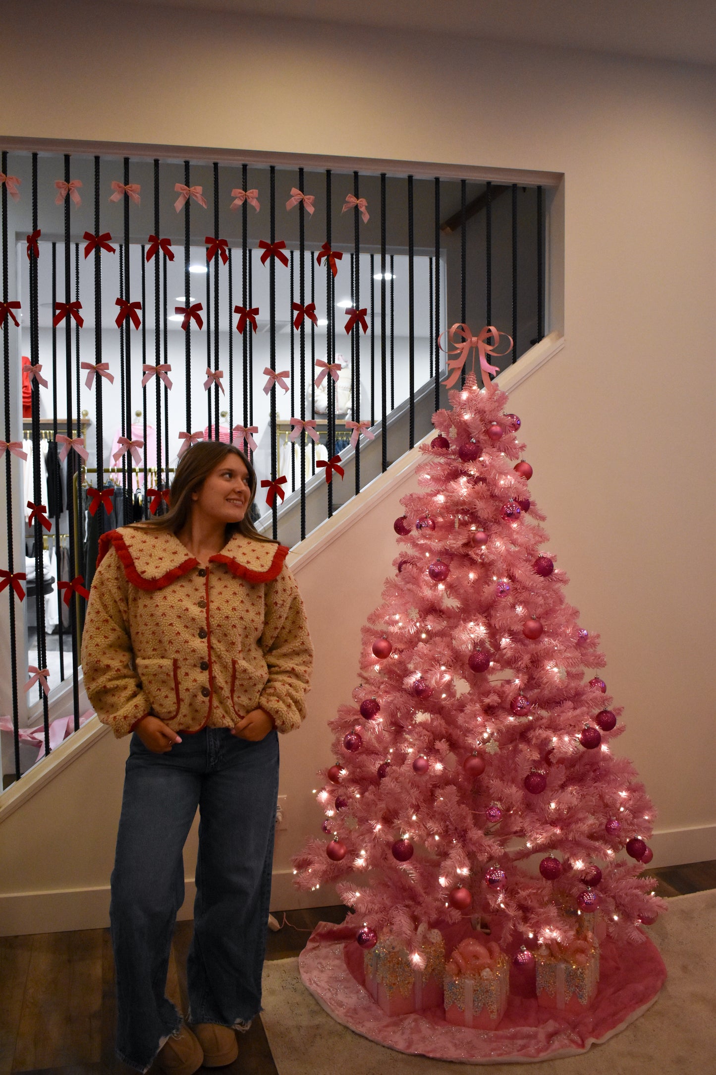 Red Heart Sherpa Jacket