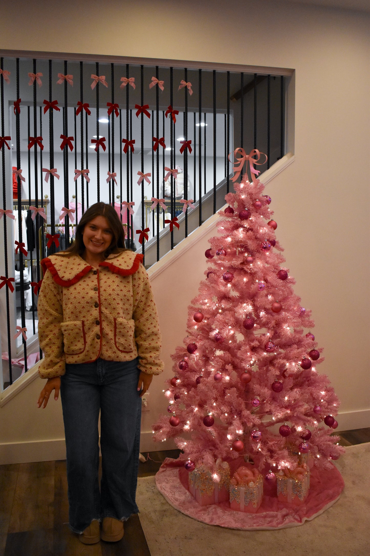 Red Heart Sherpa Jacket