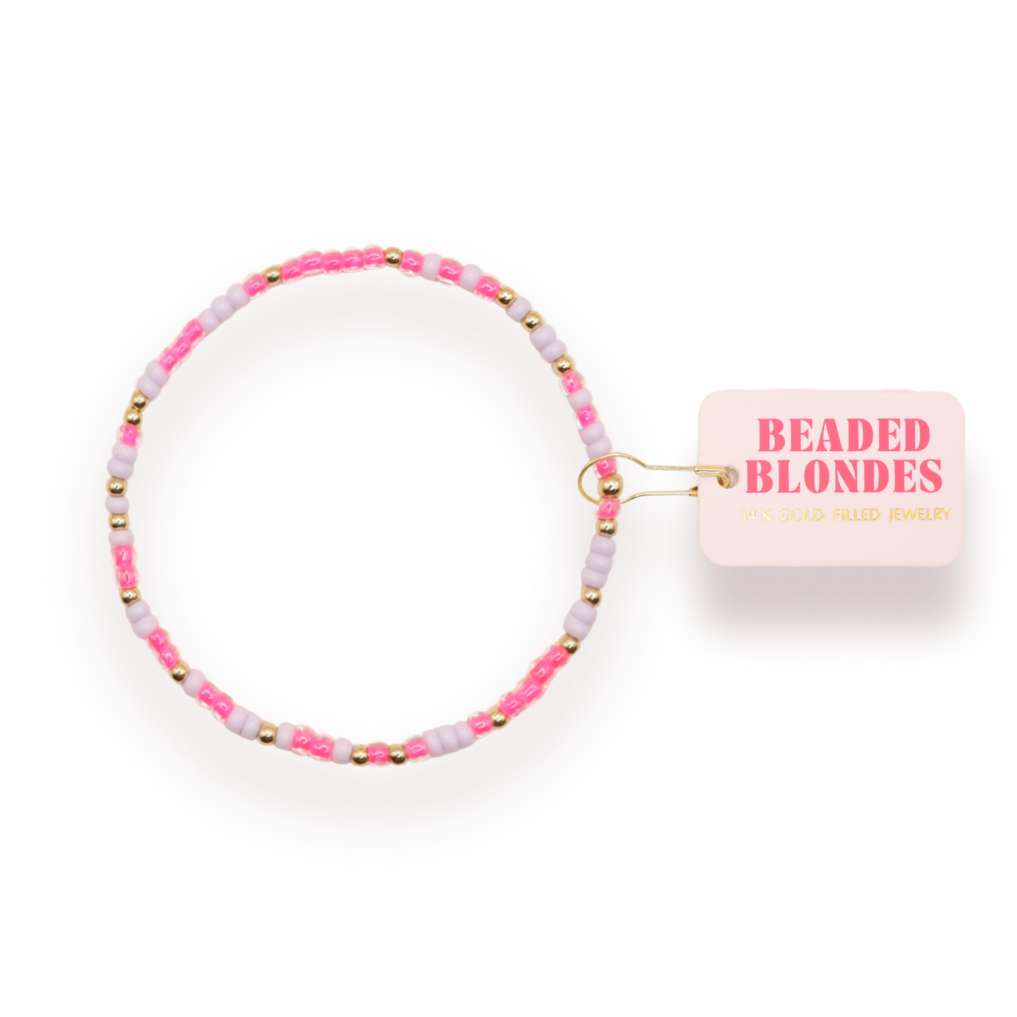 Hot Pink & Lilac Sprinkle Bracelet