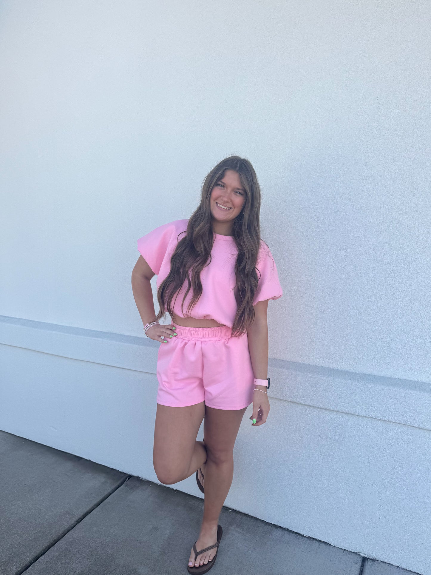 Scuba Bubble Top: Pink