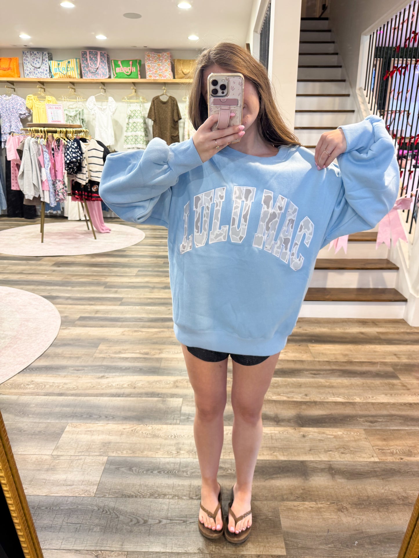 Lulu Mac Light Camo: Light Blue