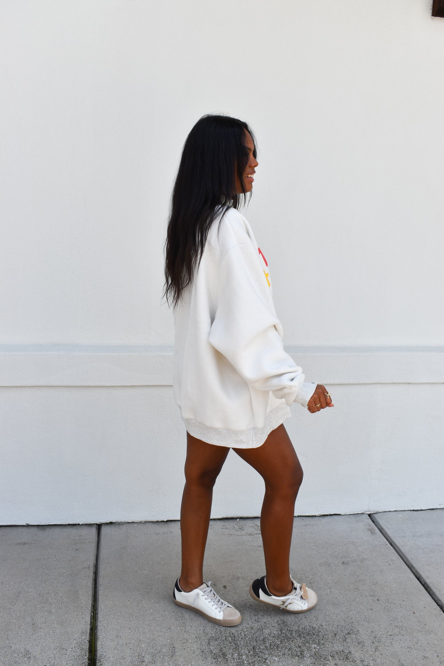 'OPEN DOORS' GRAPHIC Reversible Mockneck