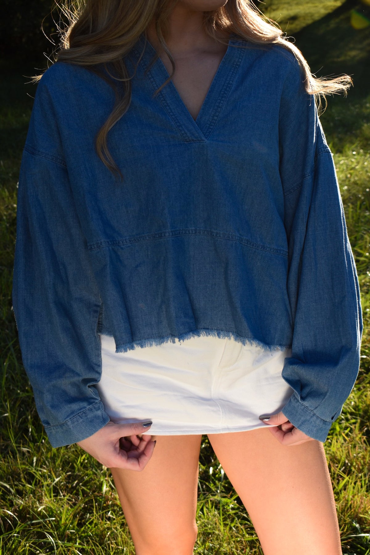 The Bluebell Denim Top