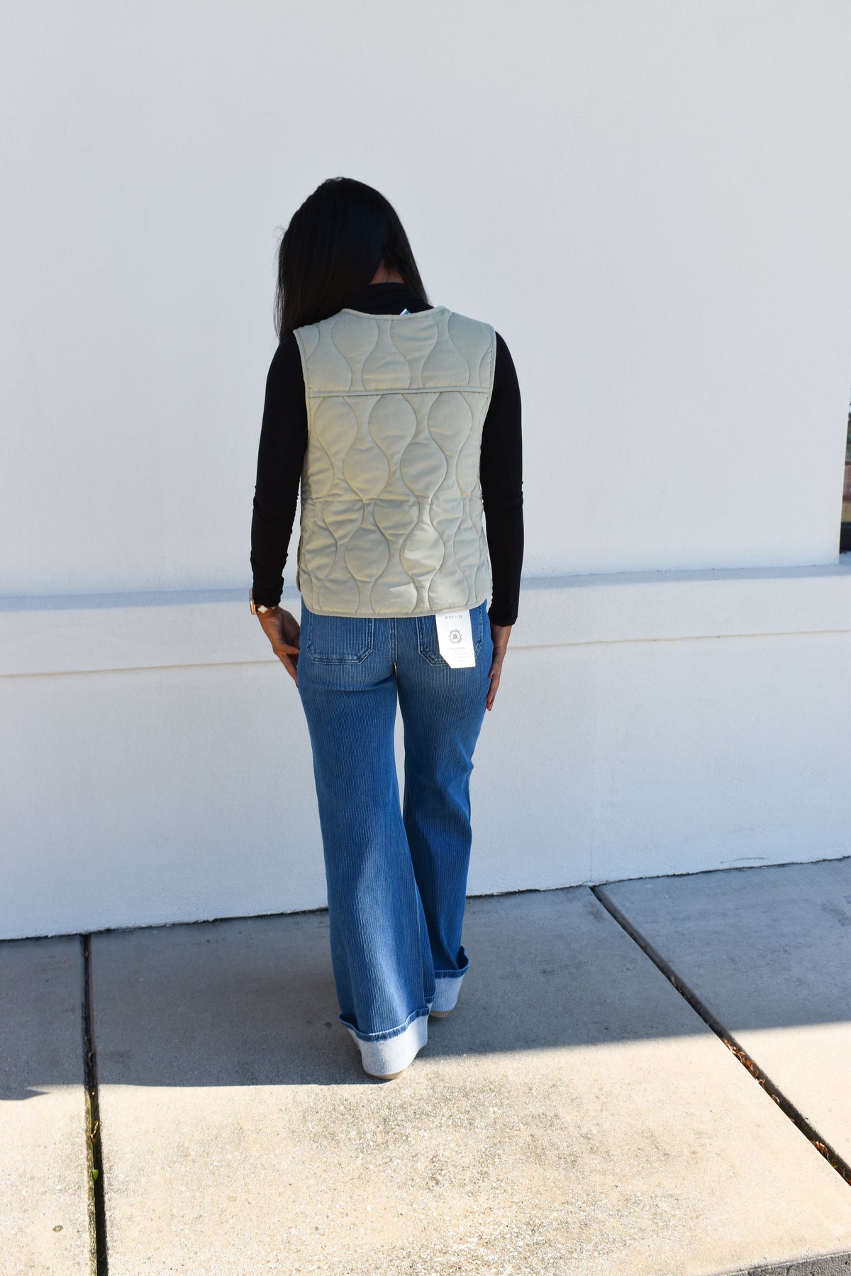Green Bow Vest