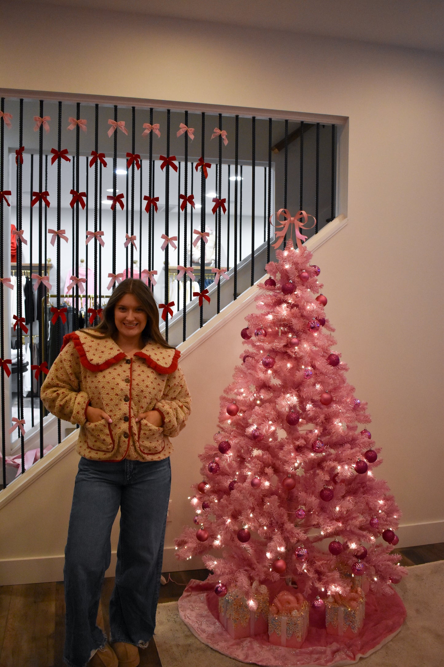 Red Heart Sherpa Jacket