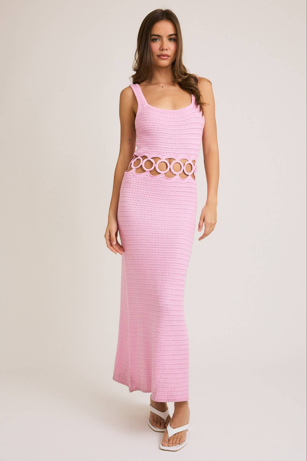 Alana Crochet Dress W/ Cutout
