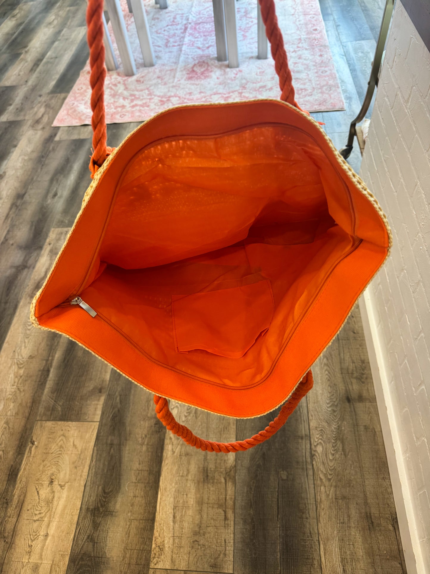 Straw Beach Tote Bag