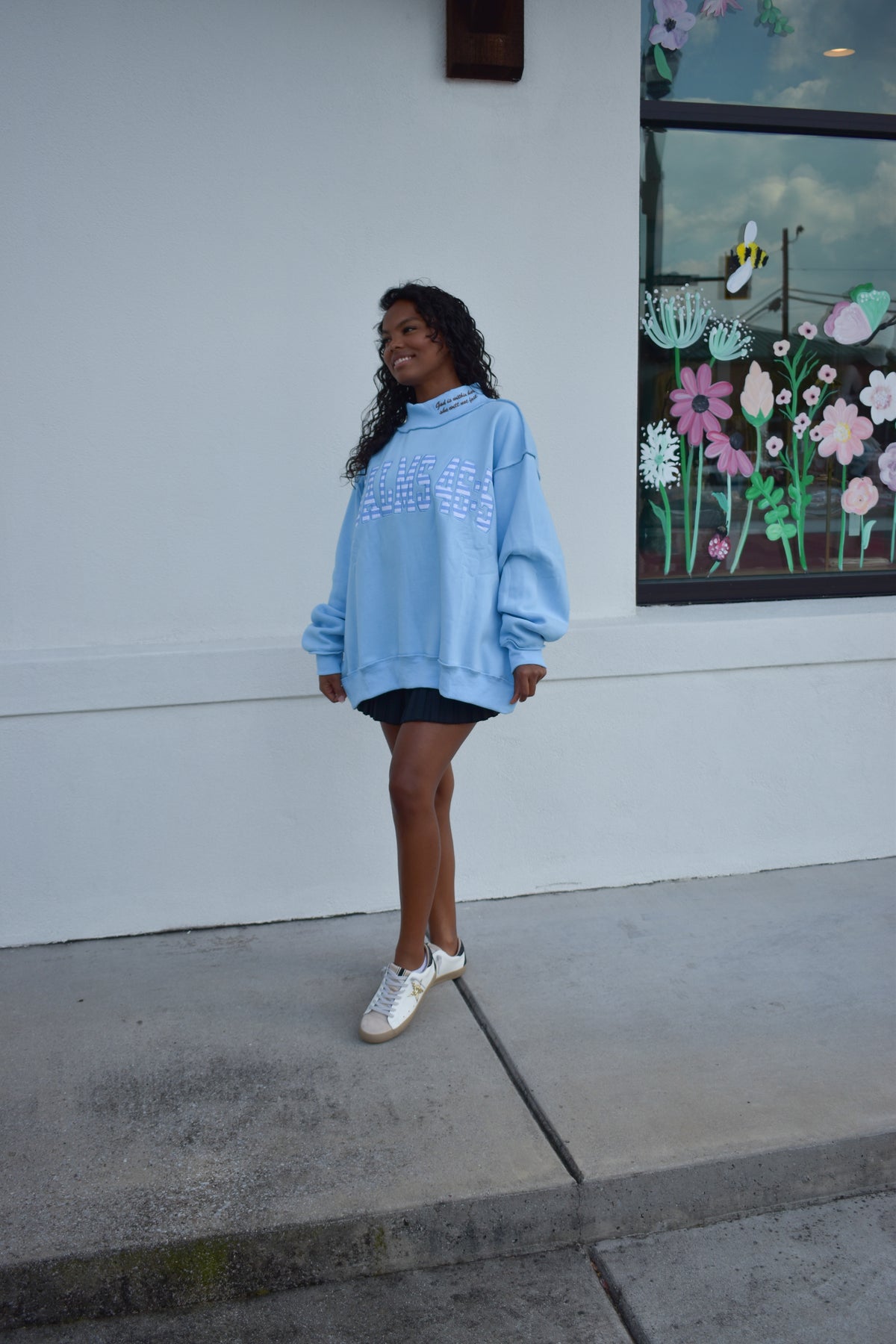 PSALMS 46:5 Double-Embroidered MockNeck