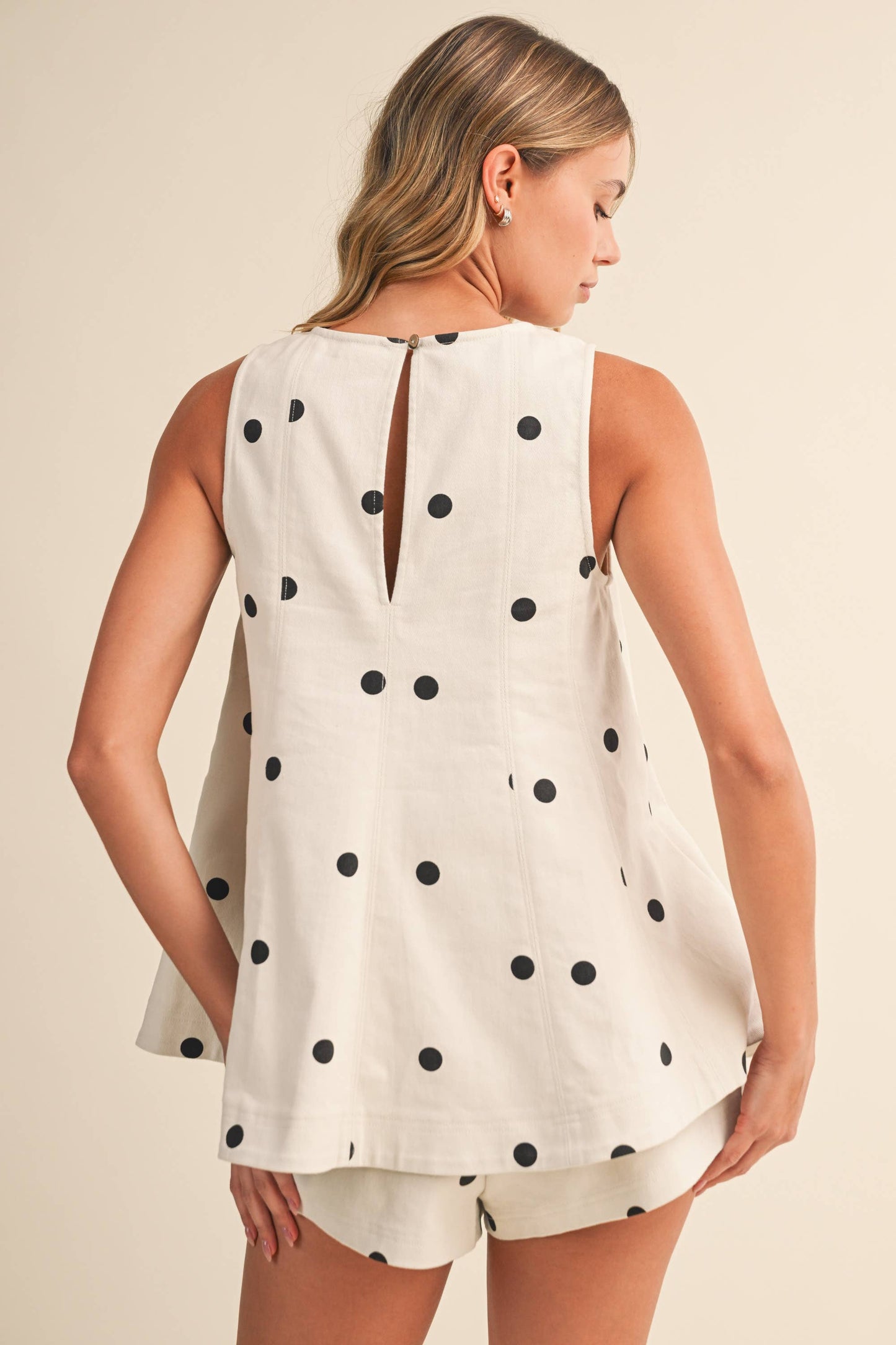 Sally Polka Dot Denim Set
