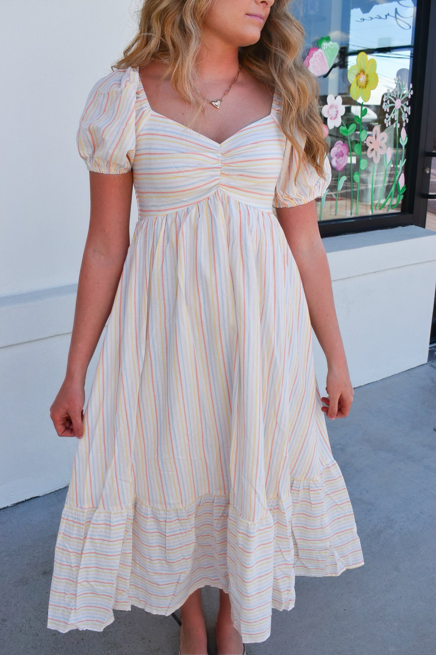 Dreamy Pastel Stripe Dress