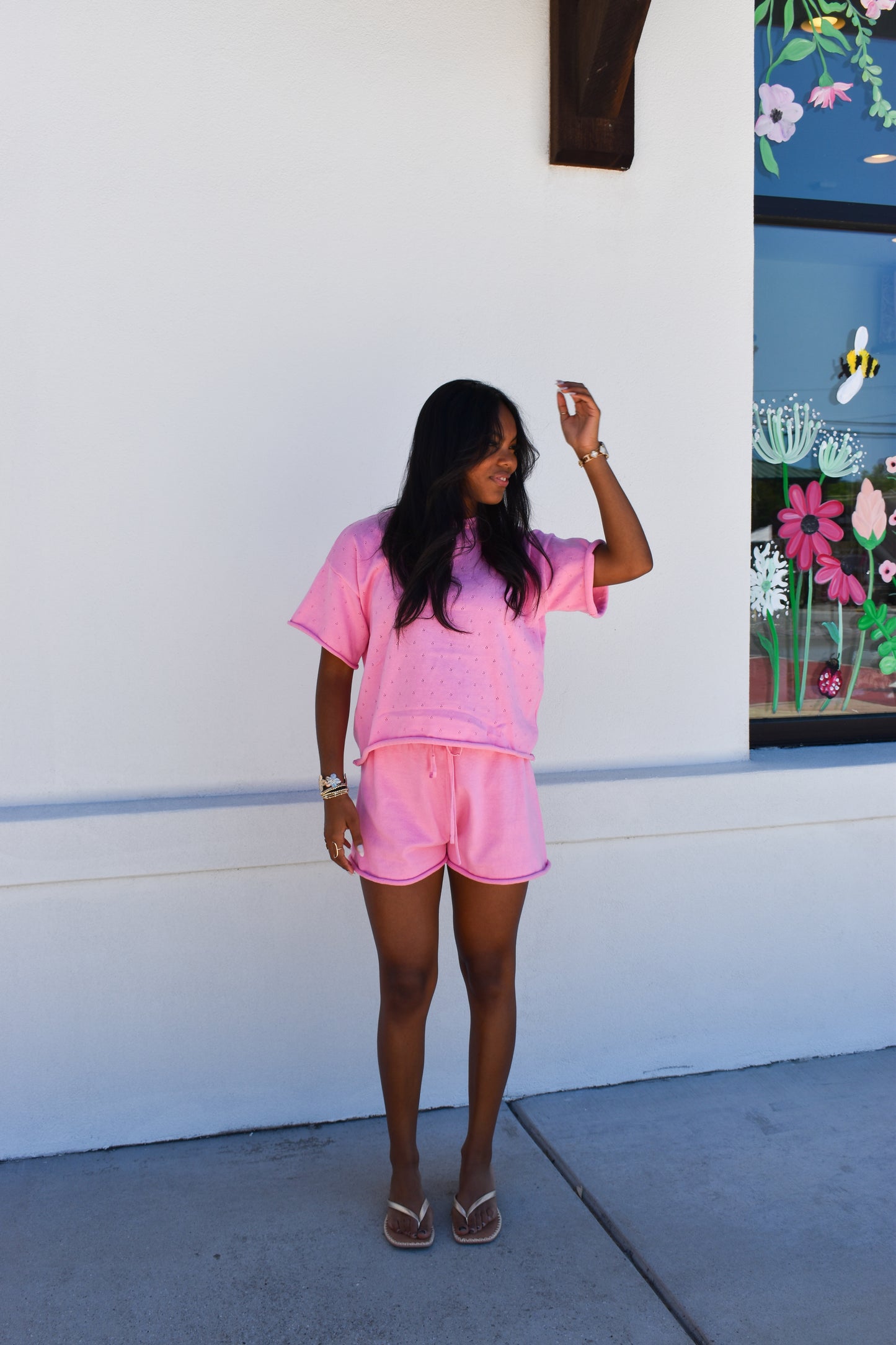 Pink Pointelle Set