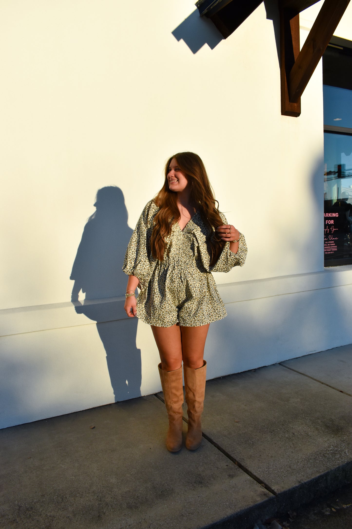 Leopard V-Neck Romper