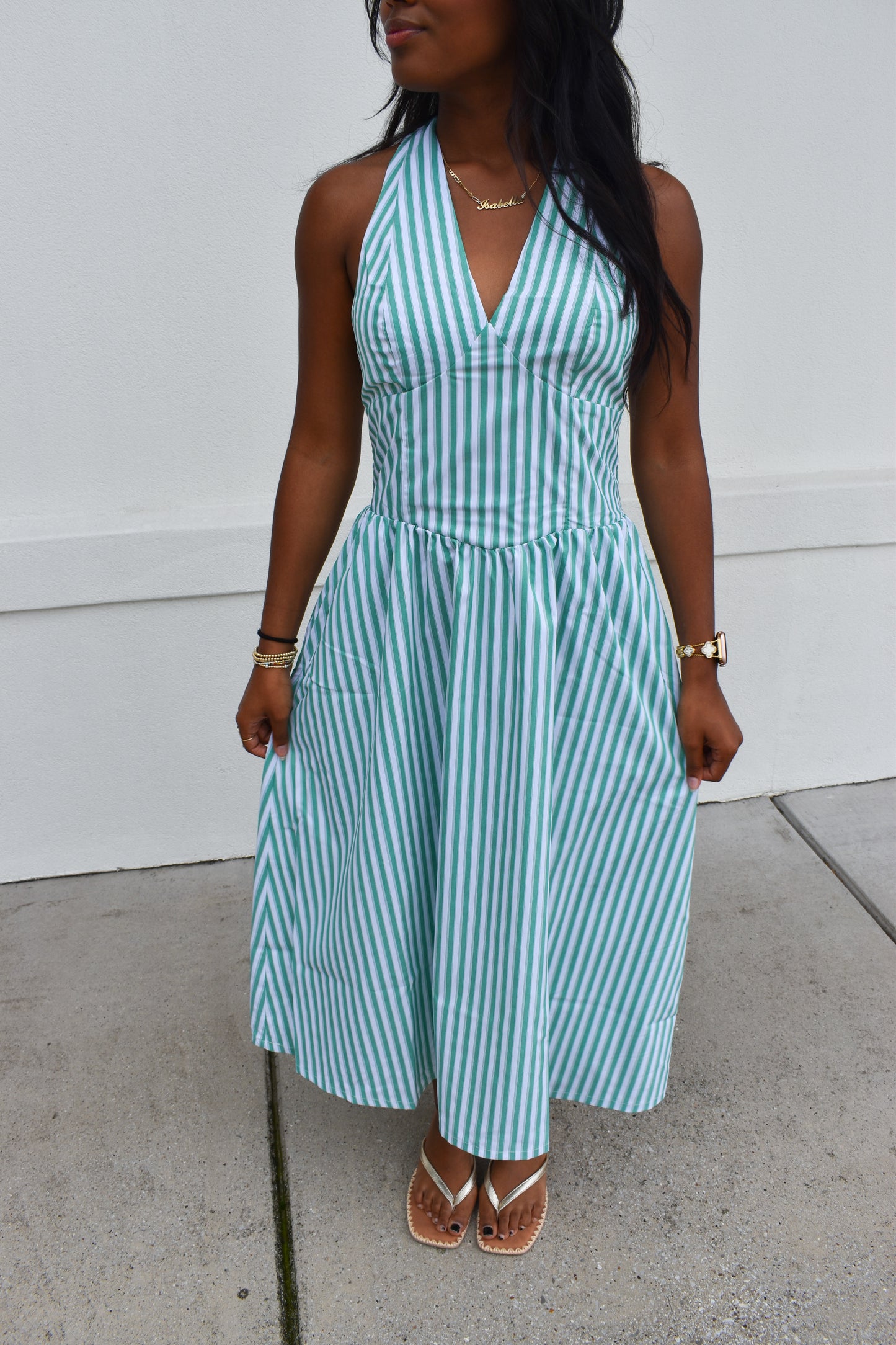 Sutton Halter Midi Dress