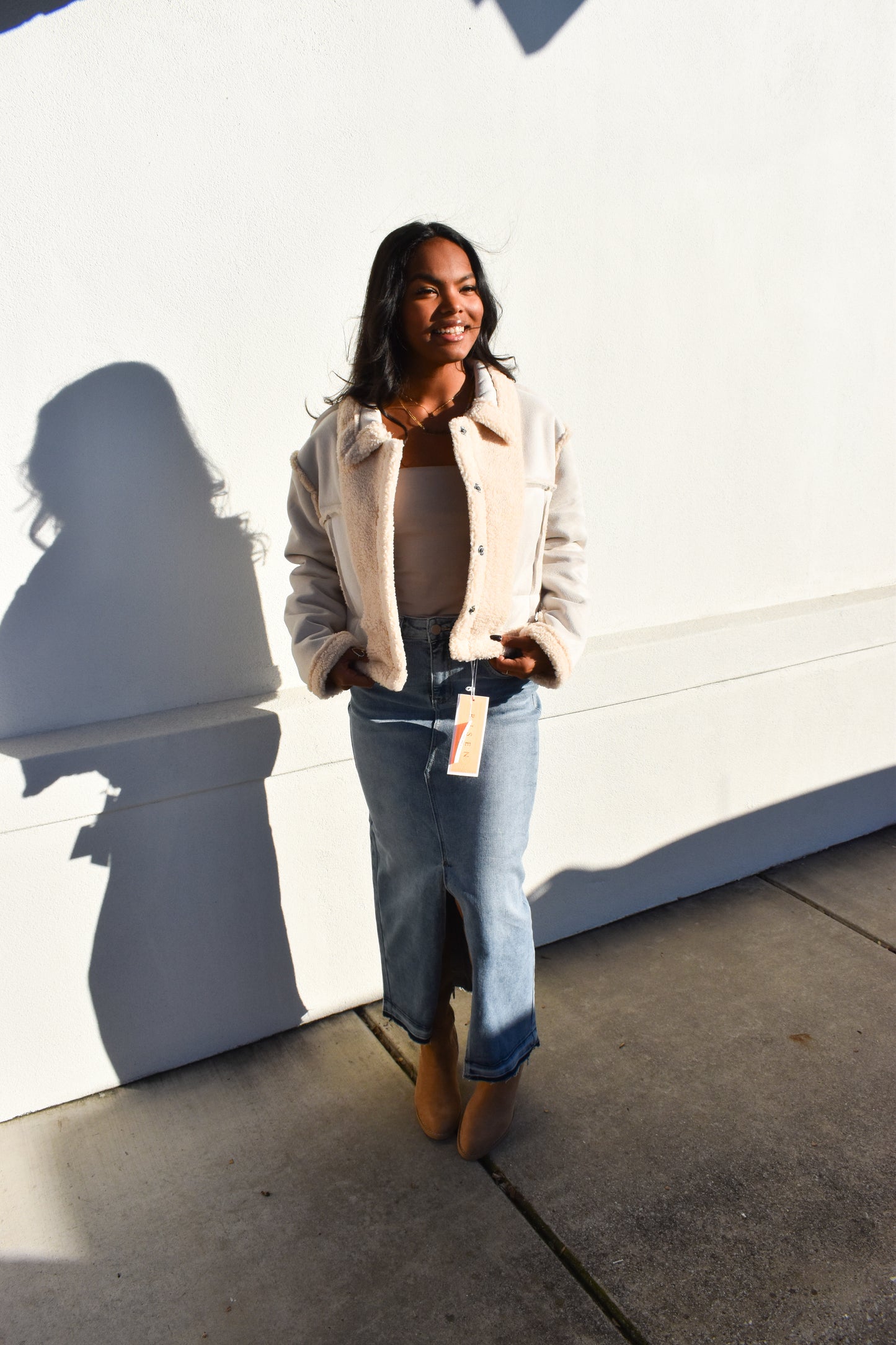 Classic Wool Jacket: Cream