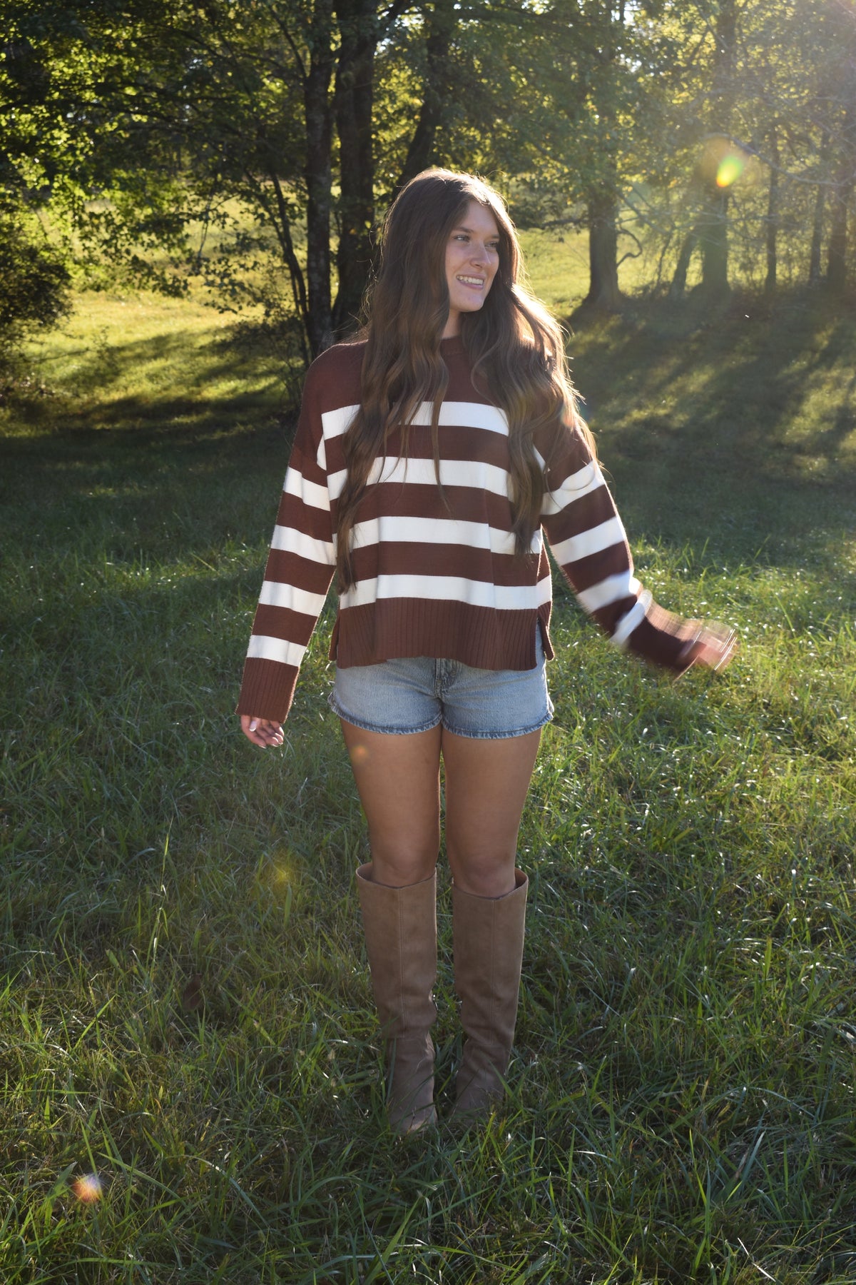 Chocolate Stripe Sweater