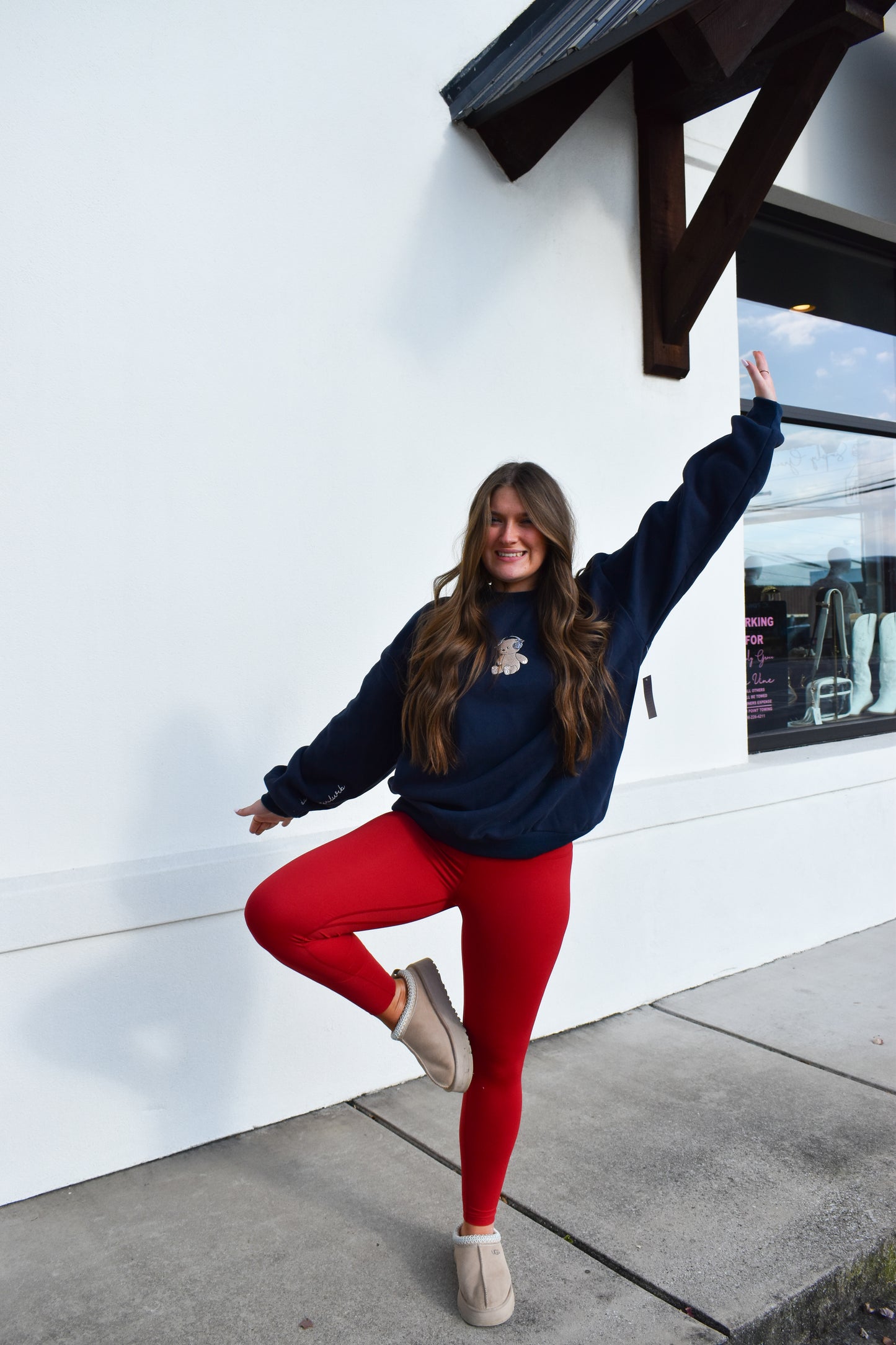 Happy Camp3r DND Navy Crewneck