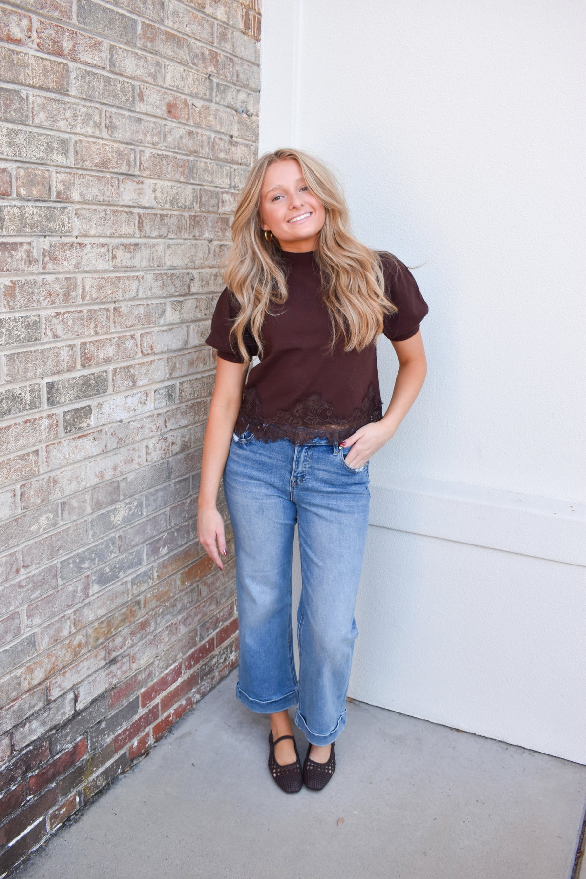 Cocoa Lace top