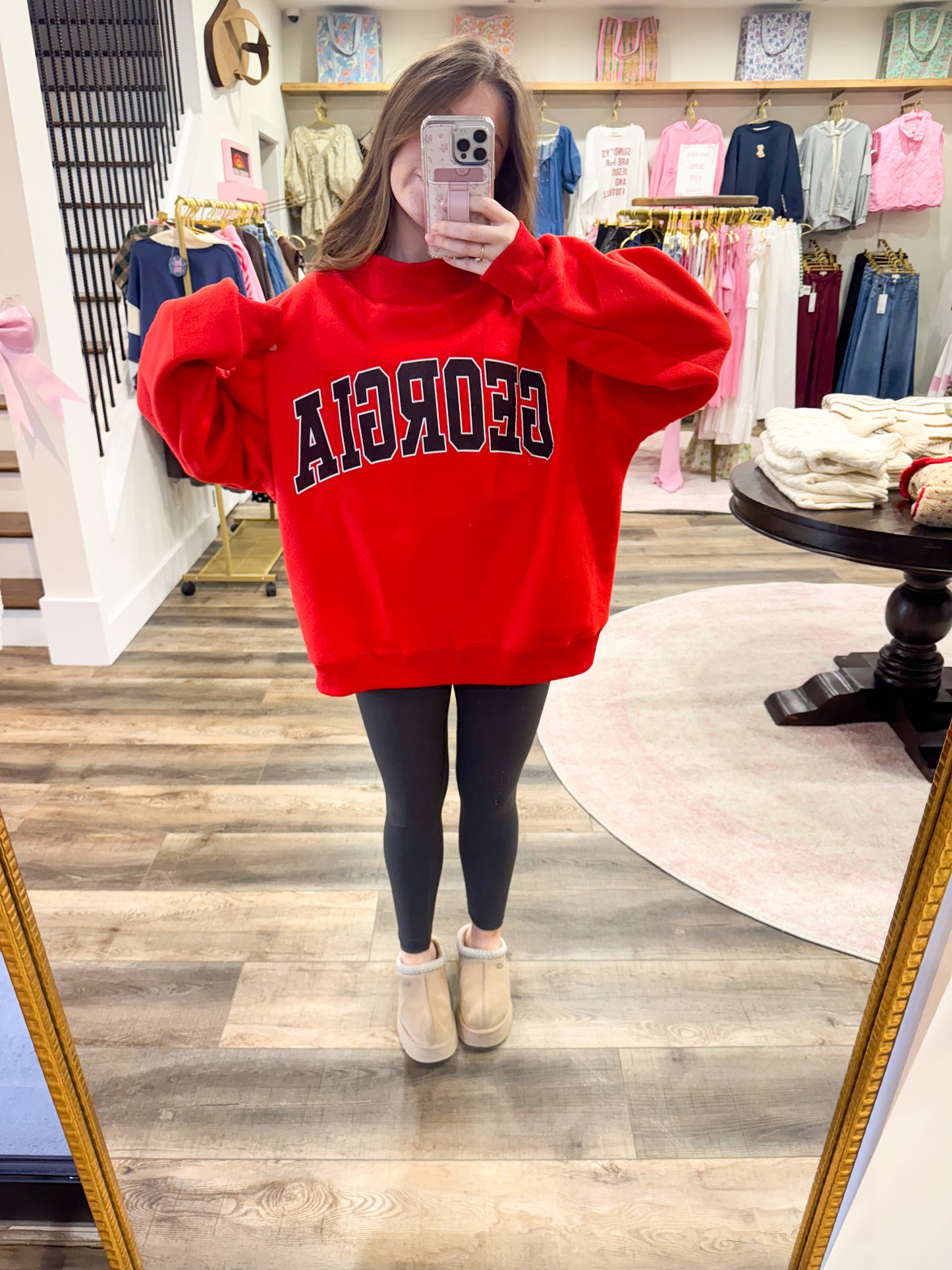 GEORGIA Reversible Mascot Mockneck