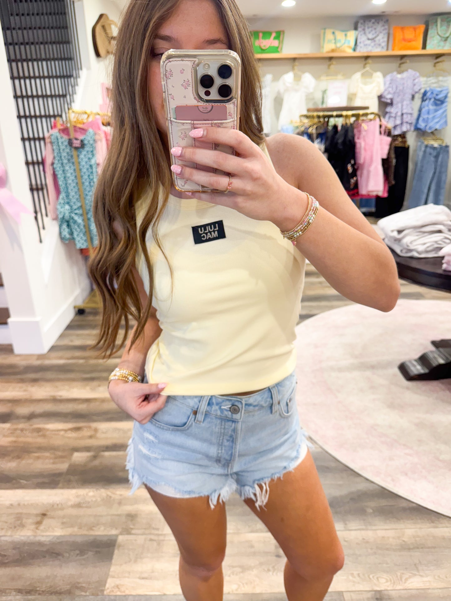 Lulu Mac Tank: Butter Yellow