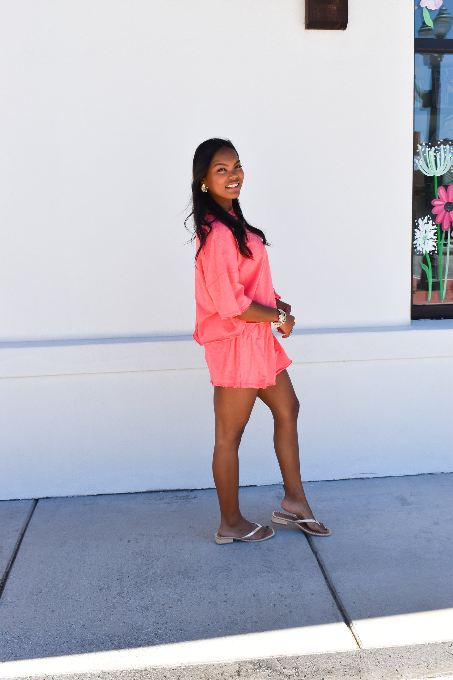 Cotton Stitch Cut Edge Top