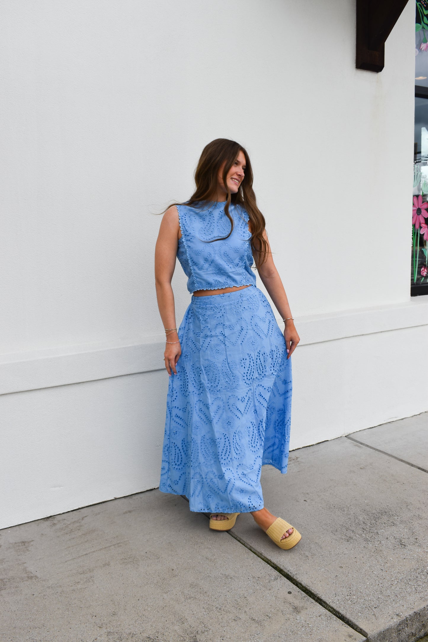 Blue Skies Eyelet Set