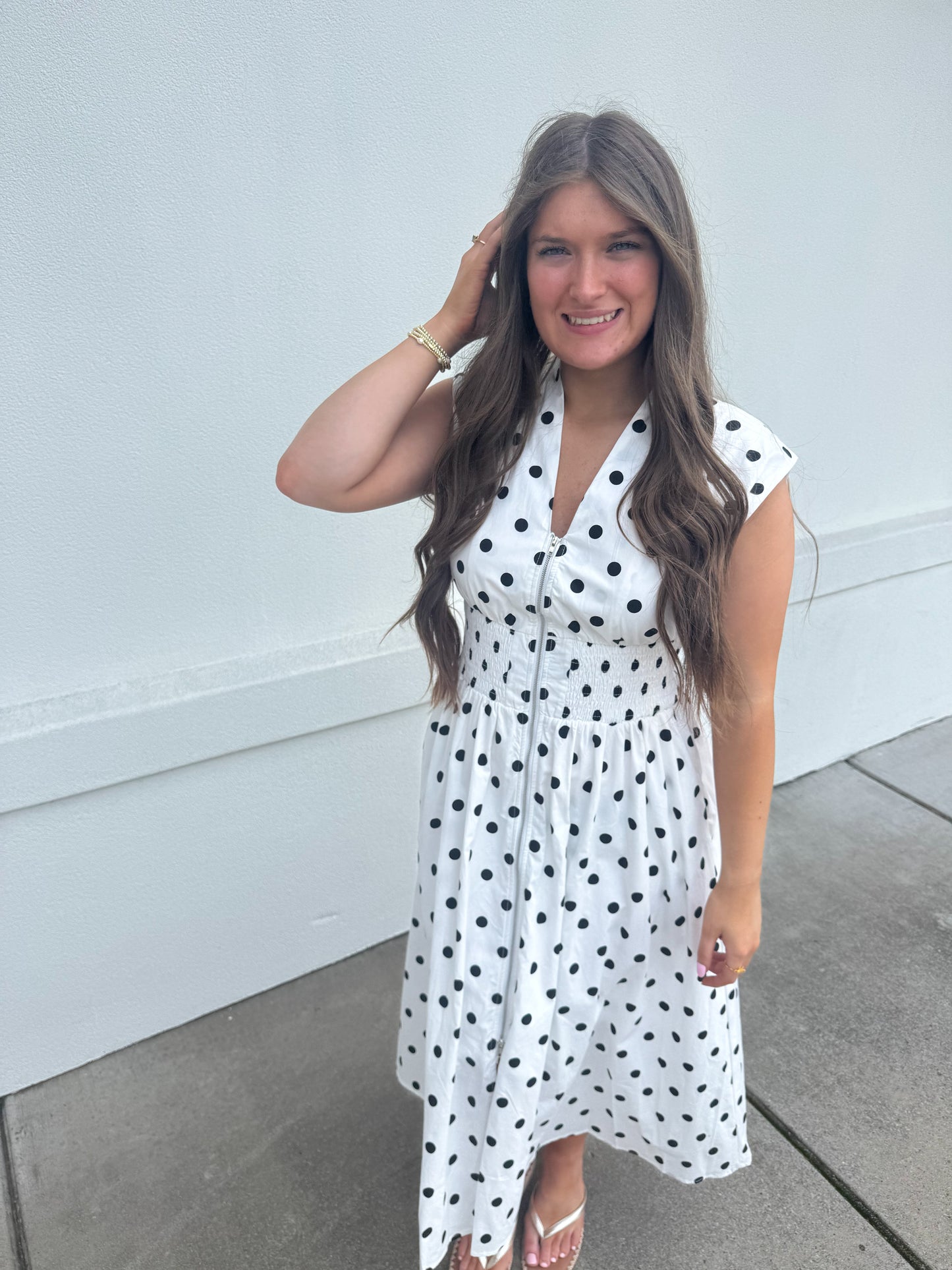 Bella Polka Dot Midi Dress
