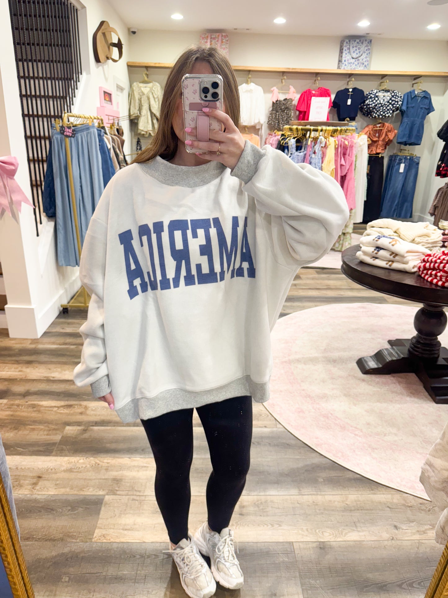 USA/America Reversible Mockneck
