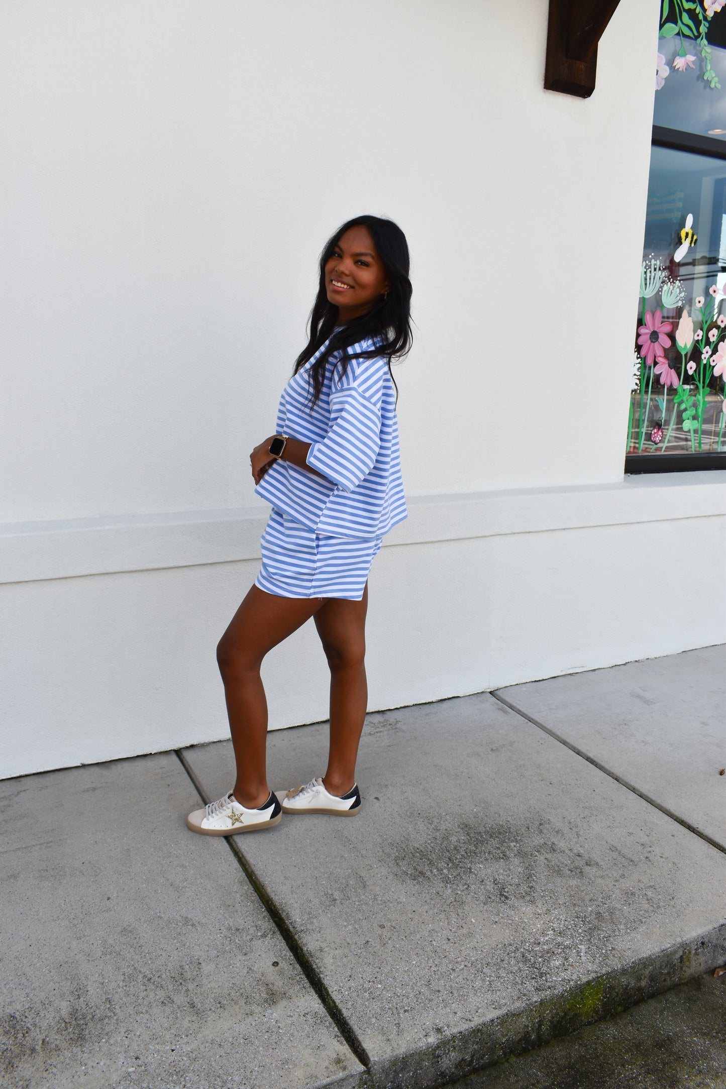 Striped Oversized Boxy Tee