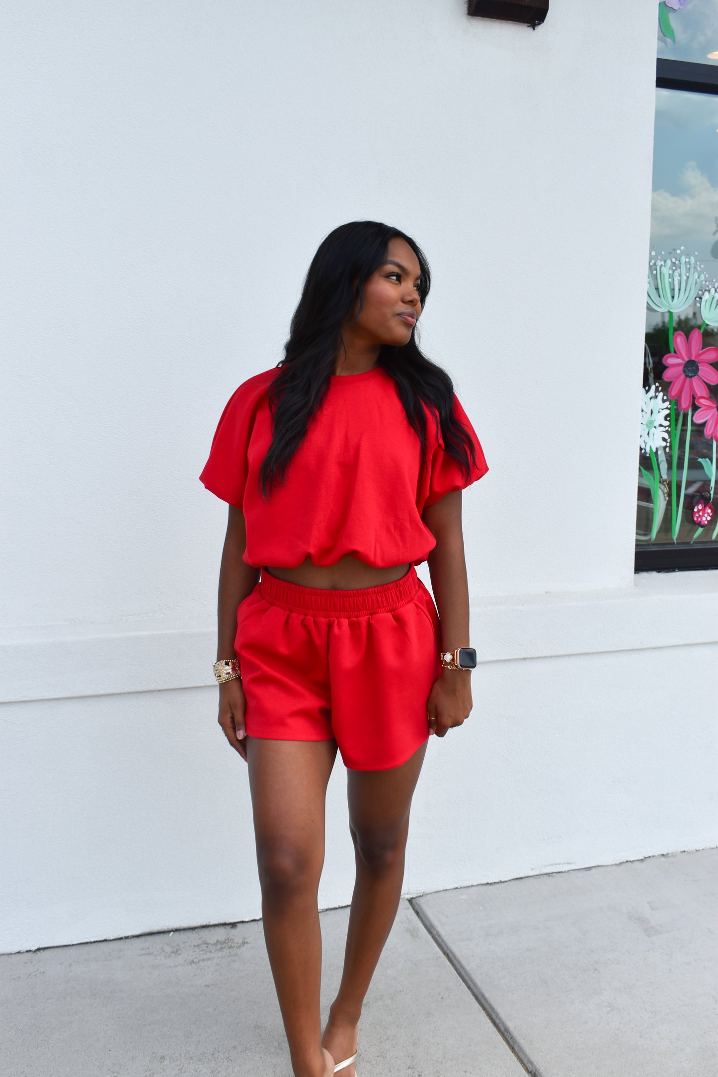 Scuba Bubble Top: Red