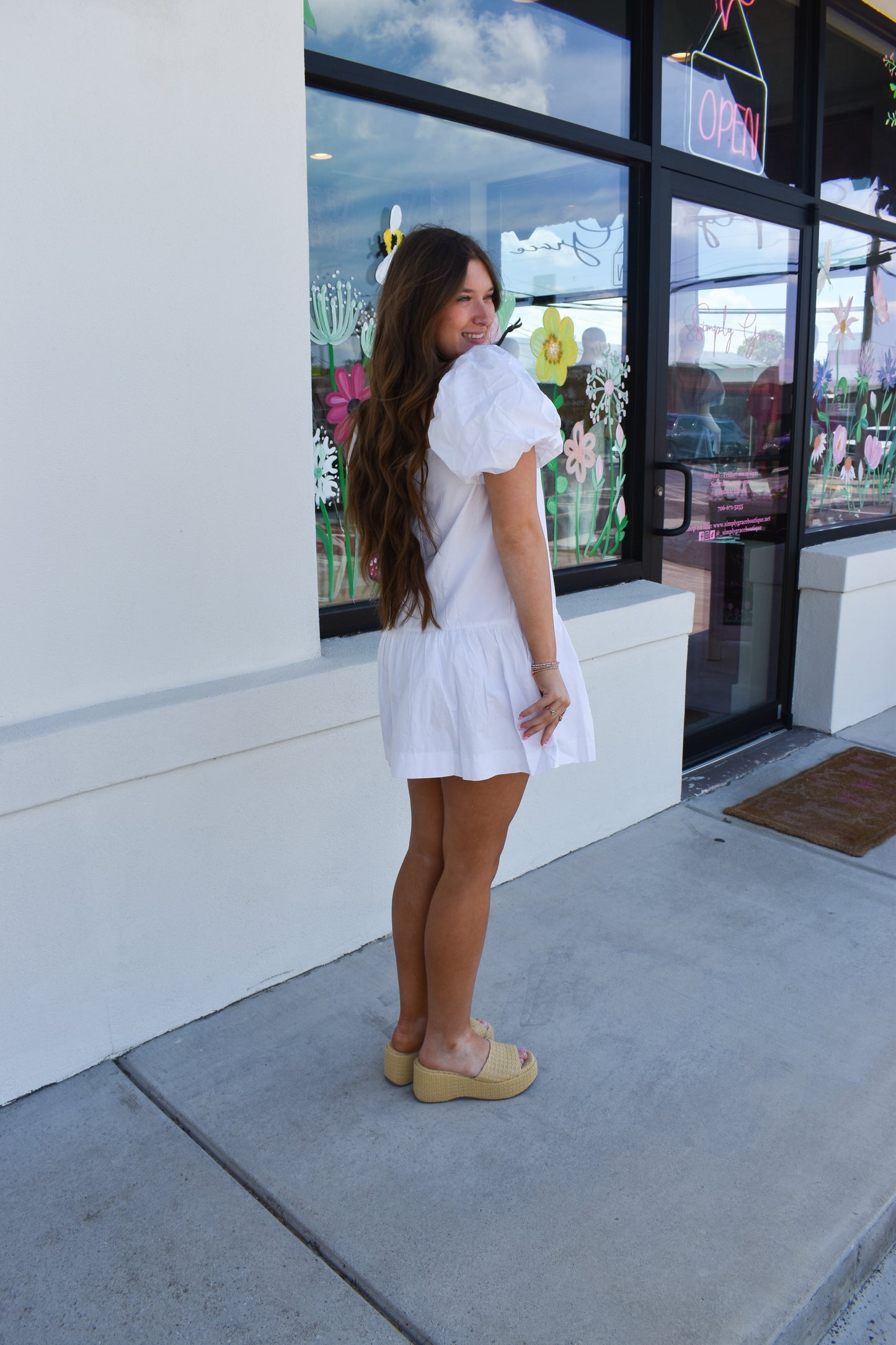 Drop Waist Mini Dress