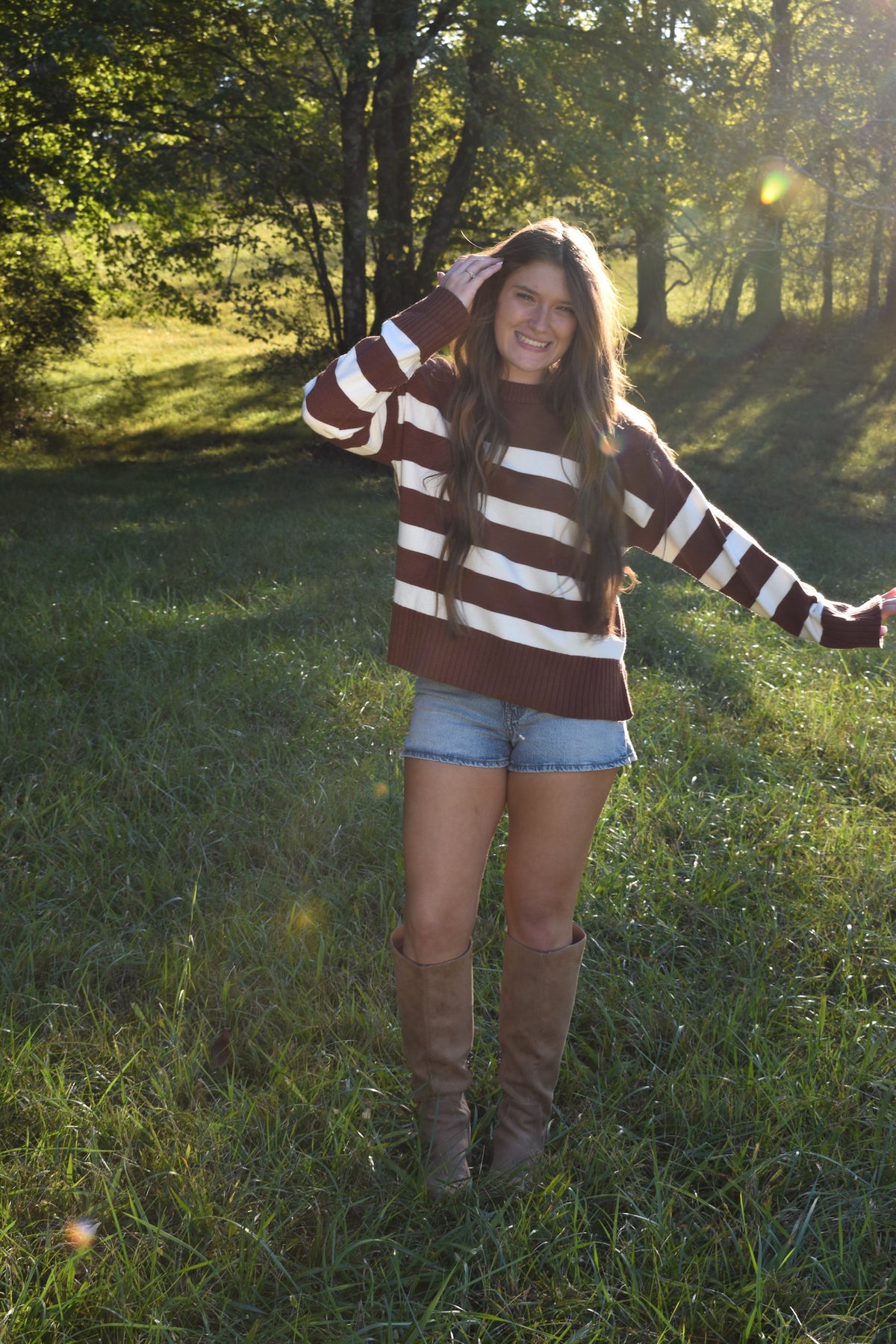 Chocolate Stripe Sweater