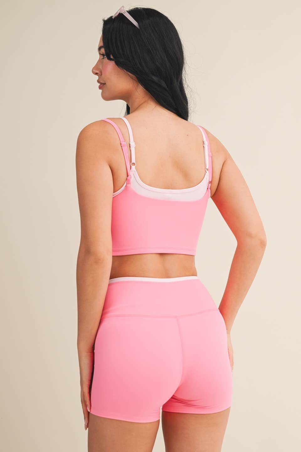 Pink Double Layered Tank Top