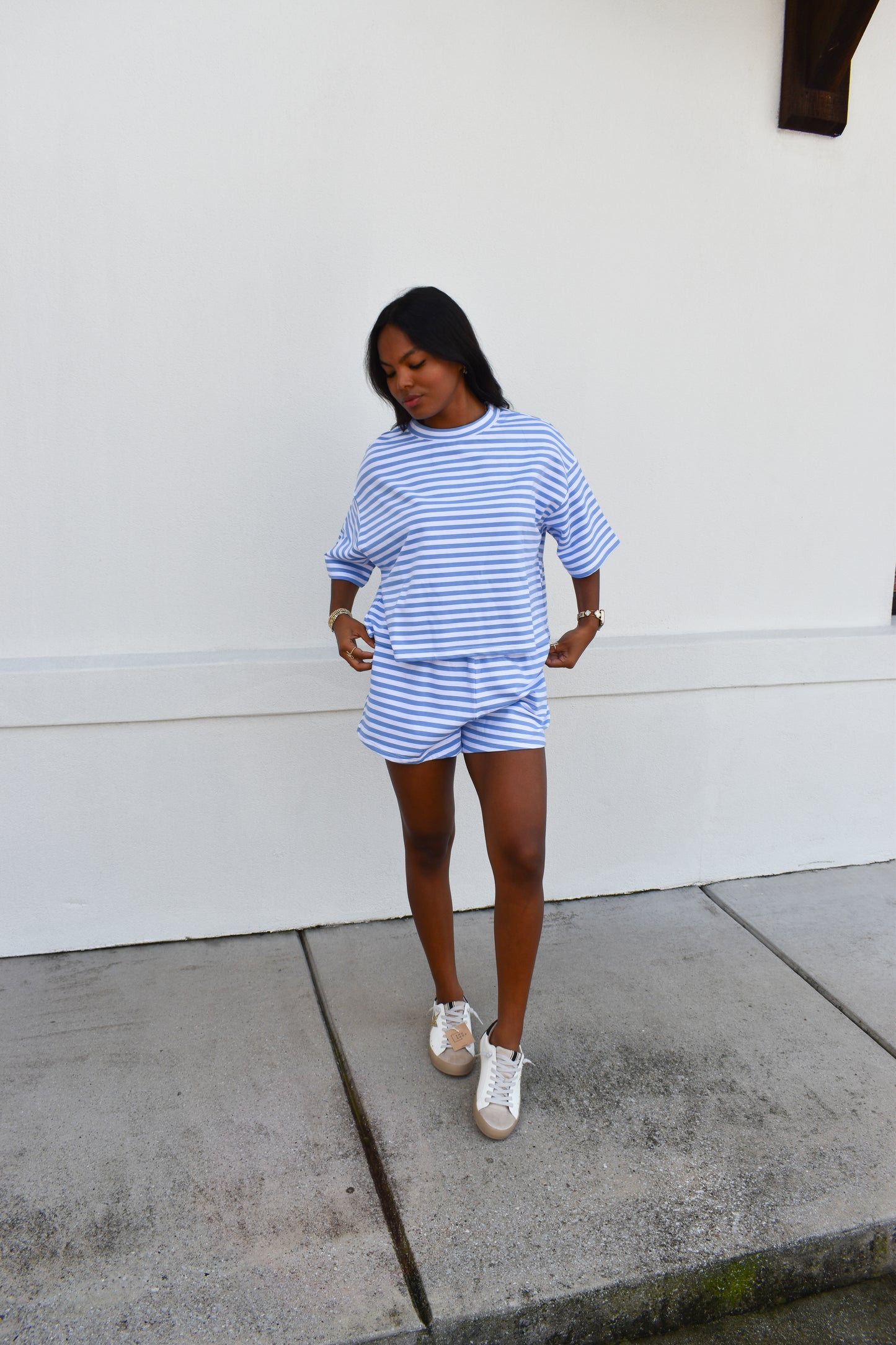 Striped Oversized Boxy Tee