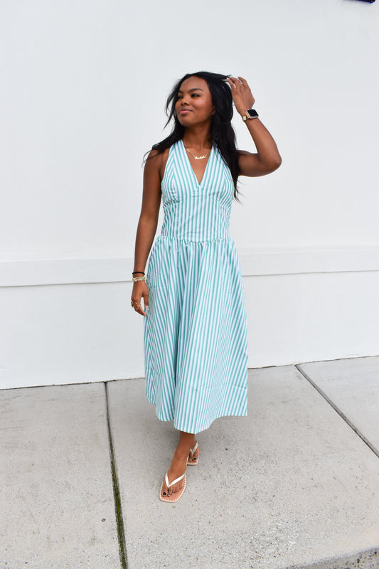 Sutton Halter Midi Dress