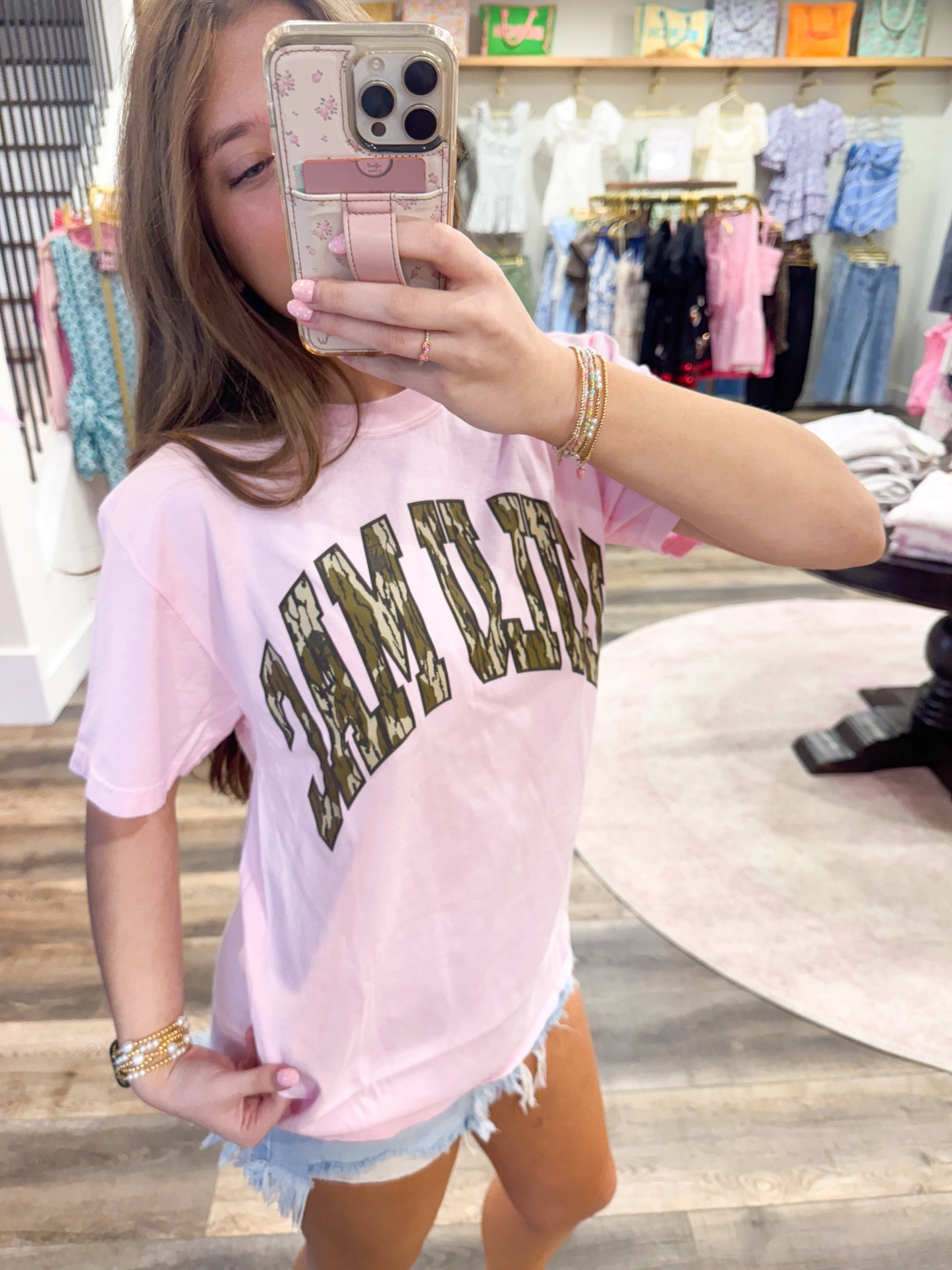 Lulu Mac Mossy Oak Bottomland Adult Blossom Comfort Colors Mossy Oak Tee