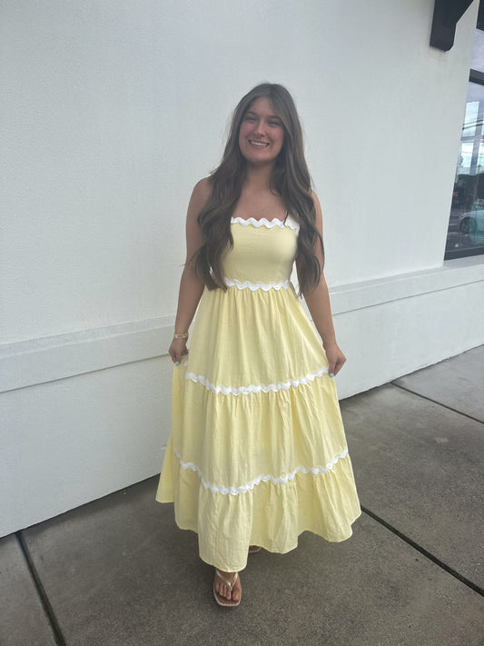 Sunny Yellow Maxi Dress