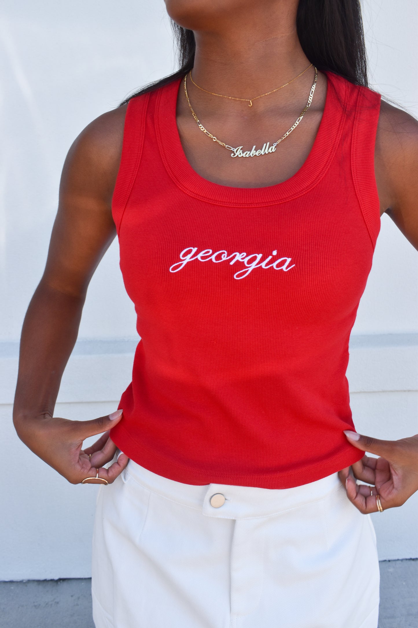 Georgia Embroidered Tank