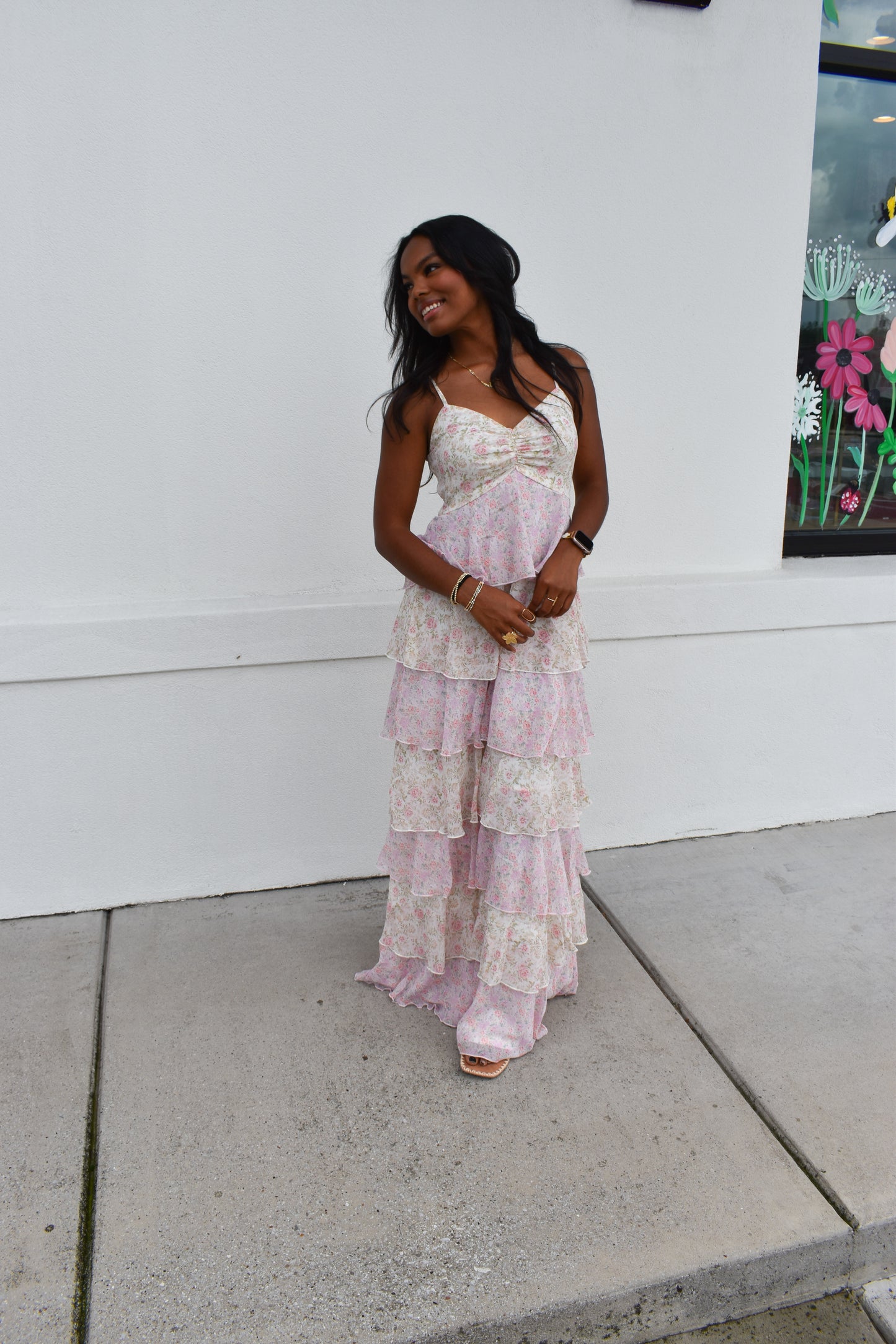 Amelia Romantic Tiered Maxi Dress