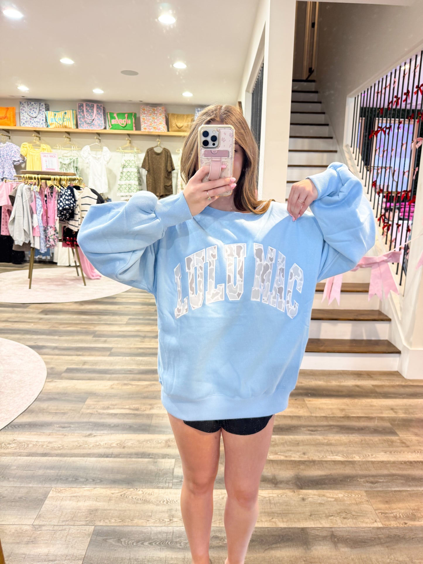 Lulu Mac Light Camo: Light Blue