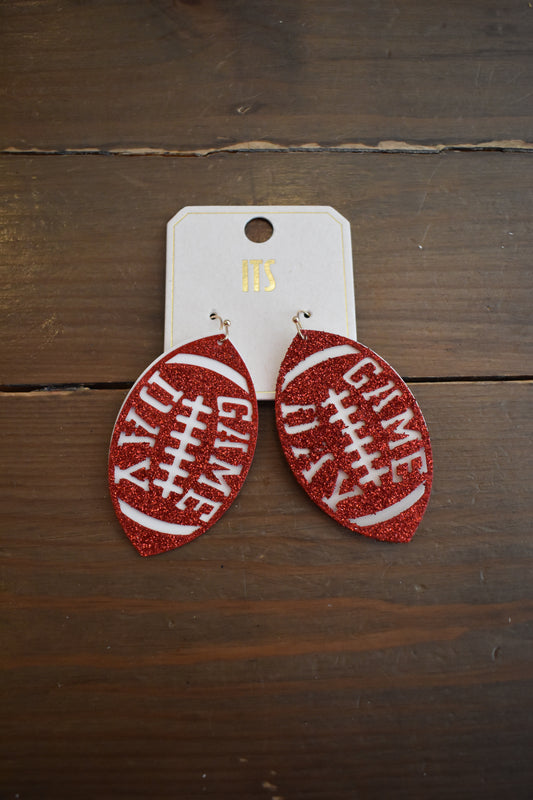 Game Day Football Earrings