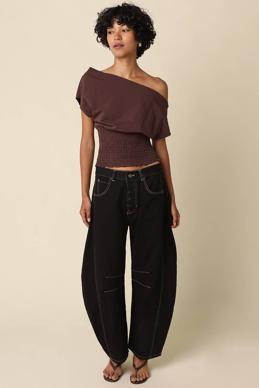 Janey Off Shoulder Smocked Top