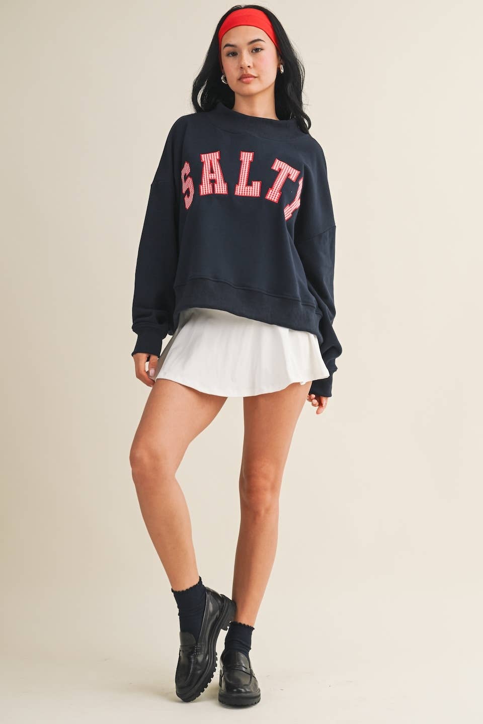 Salty Mock Neck Sweatshirt